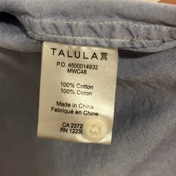 Talula Classic Fit 100% Cotton Shirt - Picture 3 of 3